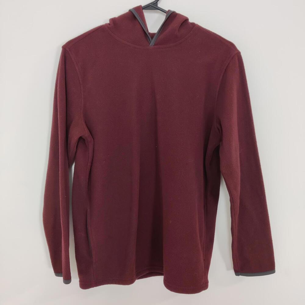 Old Navy Kid's Fleece Hoodie in Burgundy Size Youth XL 14 16 Years Old